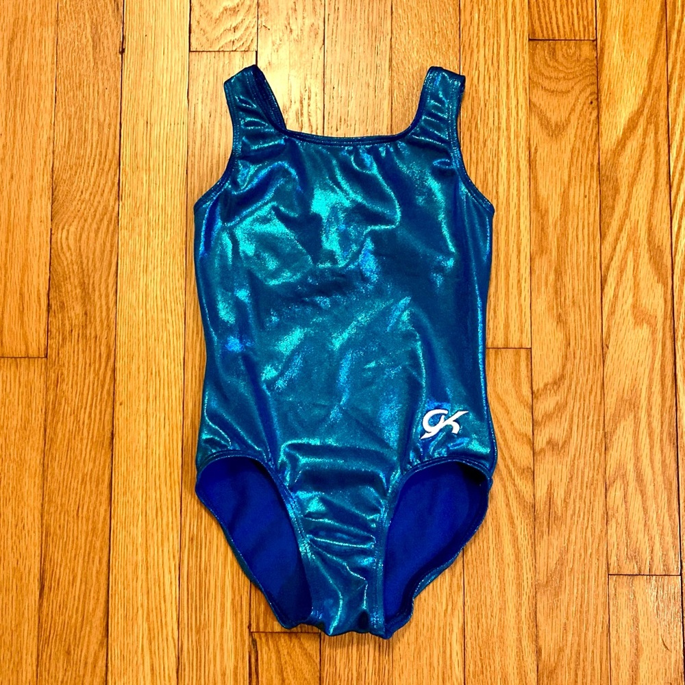 GK Leotard Blue Foil Child Small CS